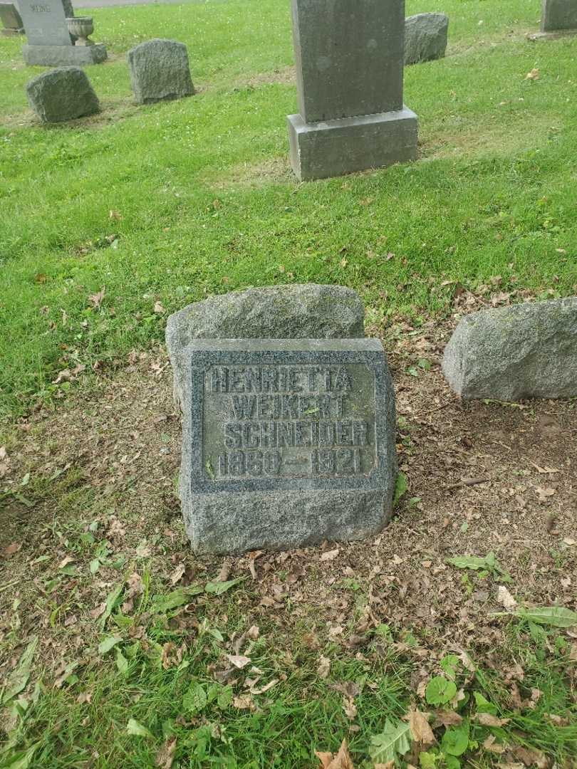 Henrietta Weikert Schneider's grave. Photo 2