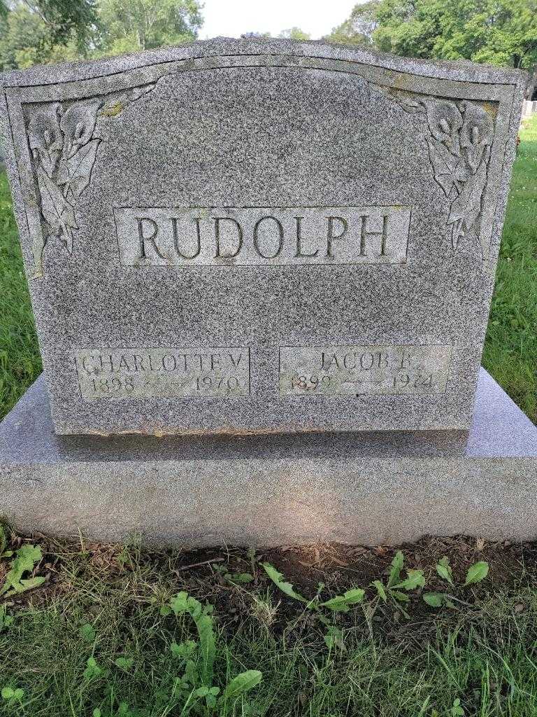 Charlotte V. Rudolph's grave. Photo 3