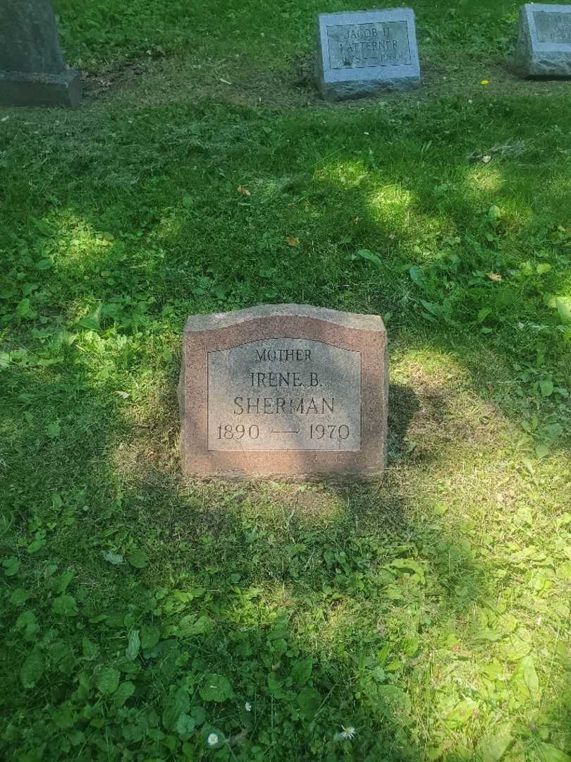Irene B. Sherman's grave. Photo 3