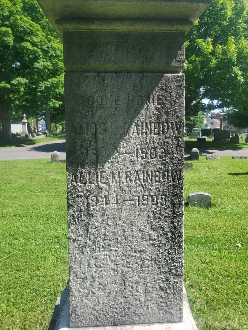 Amos L. Rainbow's grave. Photo 4