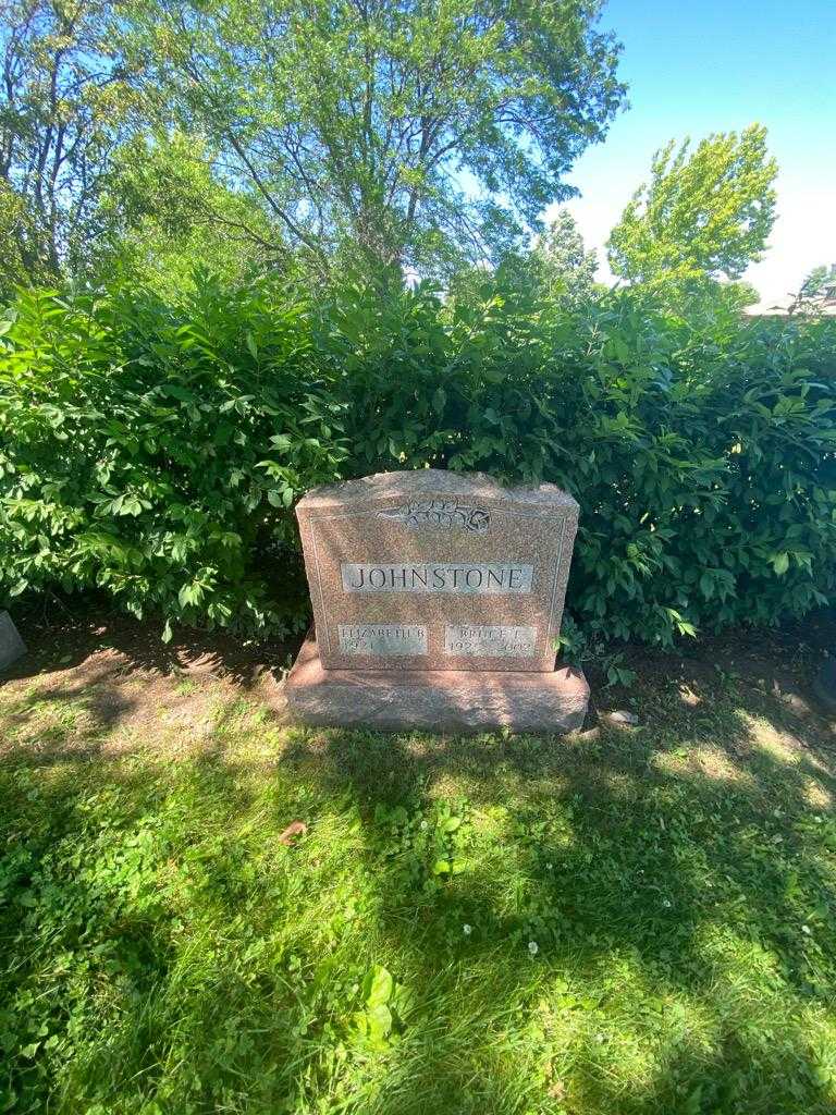 Elizabeth B. Johnstone's grave. Photo 1