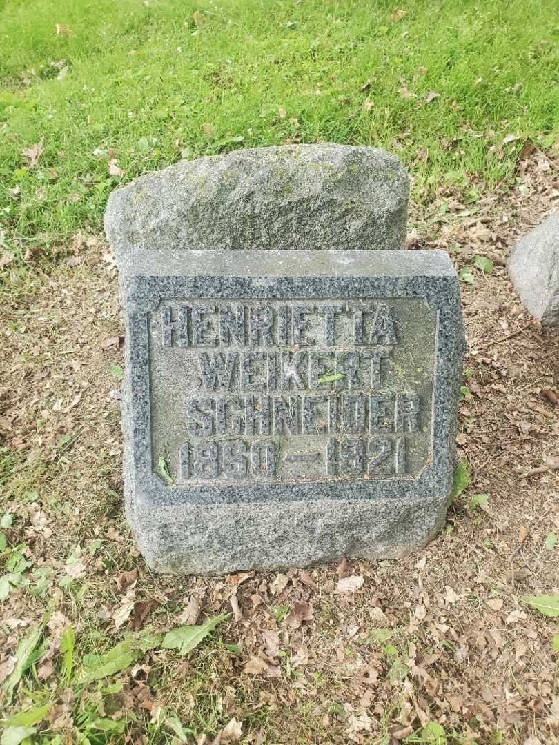 Henrietta Weikert Schneider's grave. Photo 3