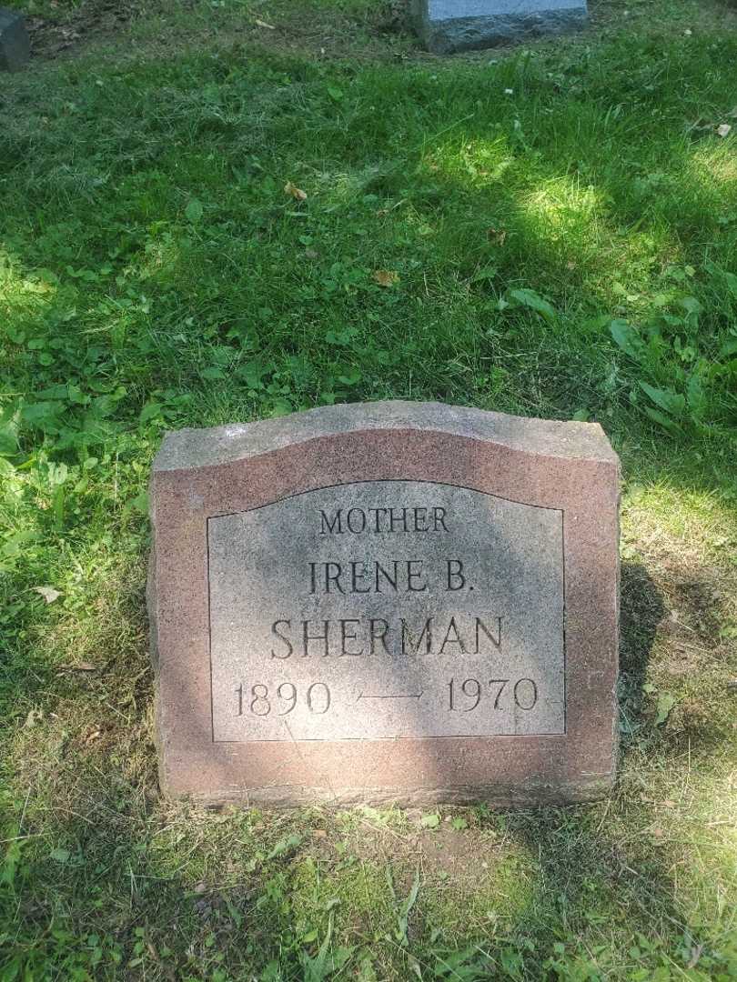 Irene B. Sherman's grave. Photo 1