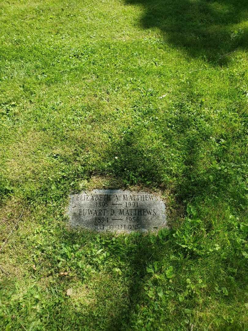 Elizabeth A. Matthews's grave. Photo 2