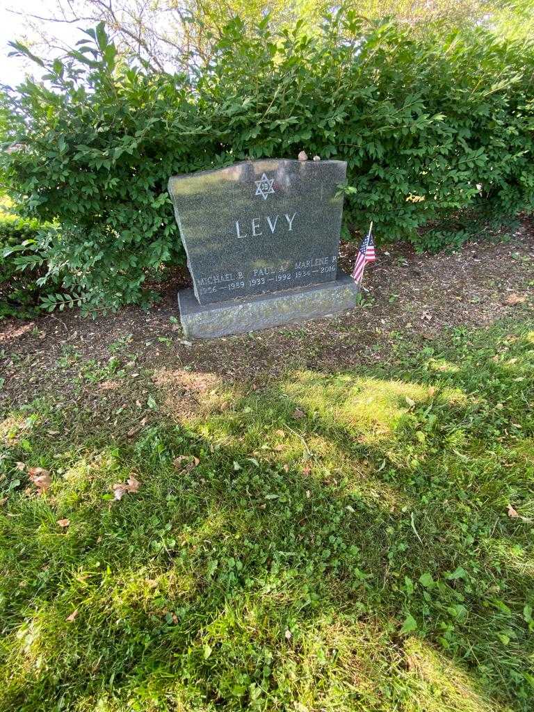 Paul A. Levy's grave. Photo 1