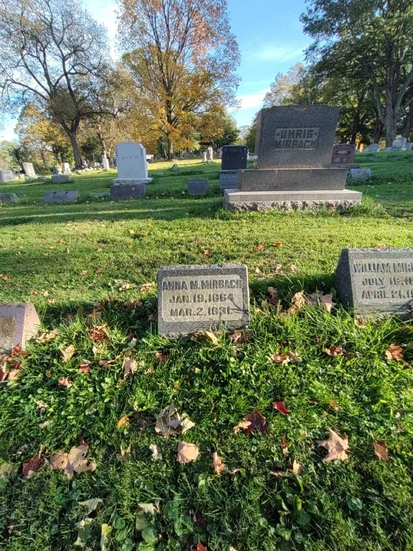 Anna M. Mirbach's grave. Photo 1