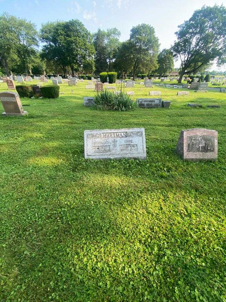 Cora B. Hartman's grave. Photo 1