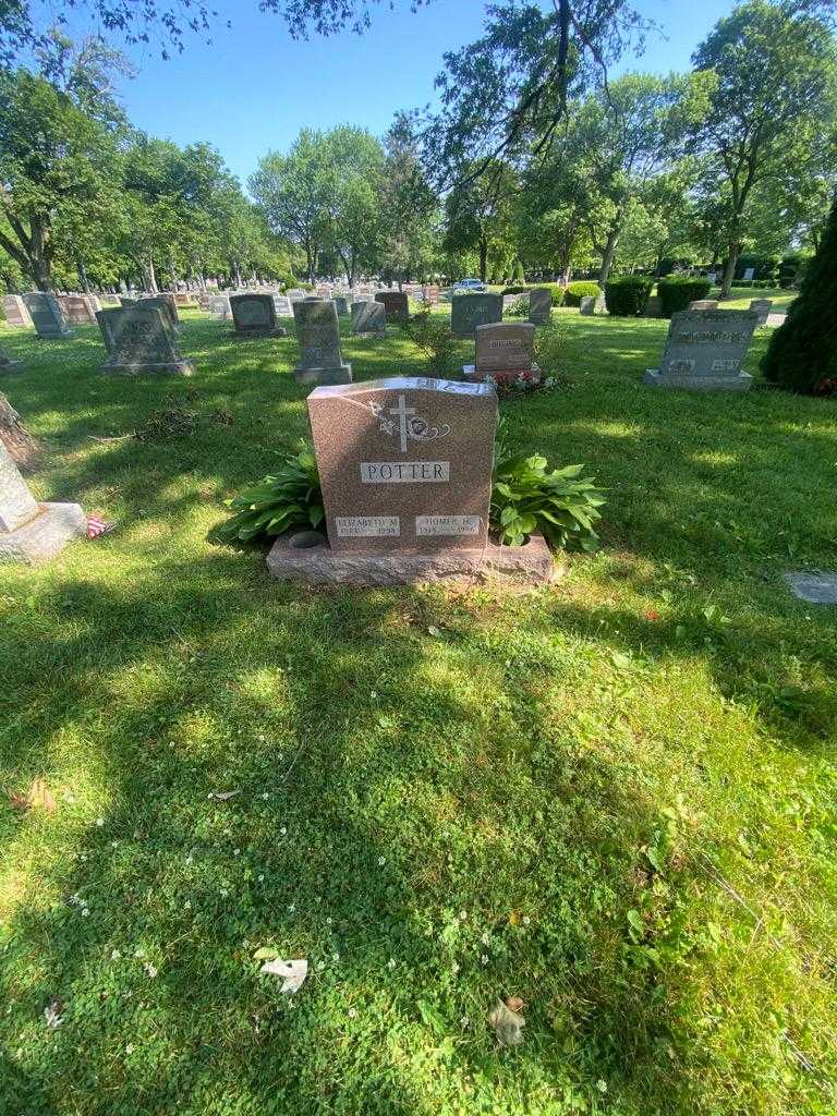 Elizabeth M. Potter's grave. Photo 1