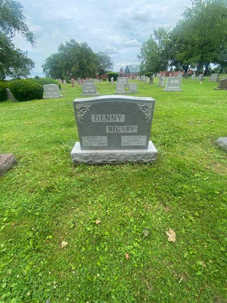 Martha E. Denny's grave. Photo 1