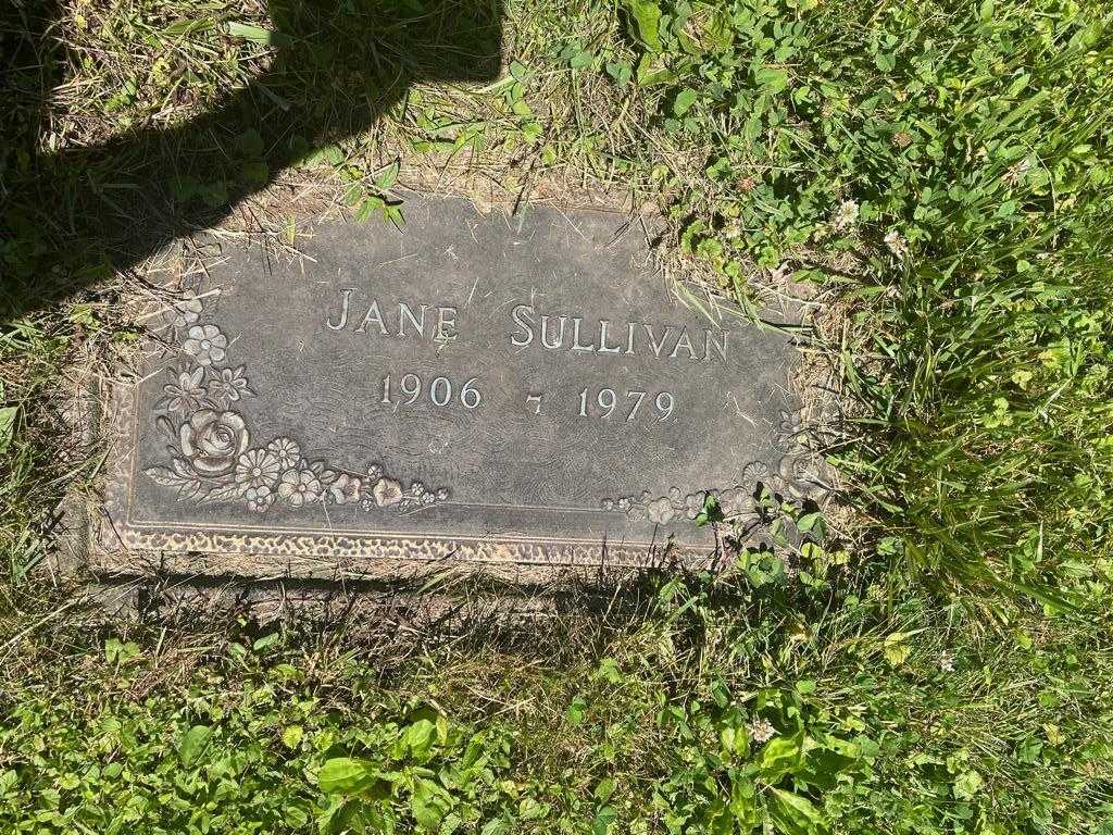 Jane Sullivan's grave. Photo 1