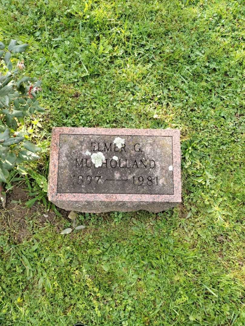 Elmer G. Mulholland's grave. Photo 3