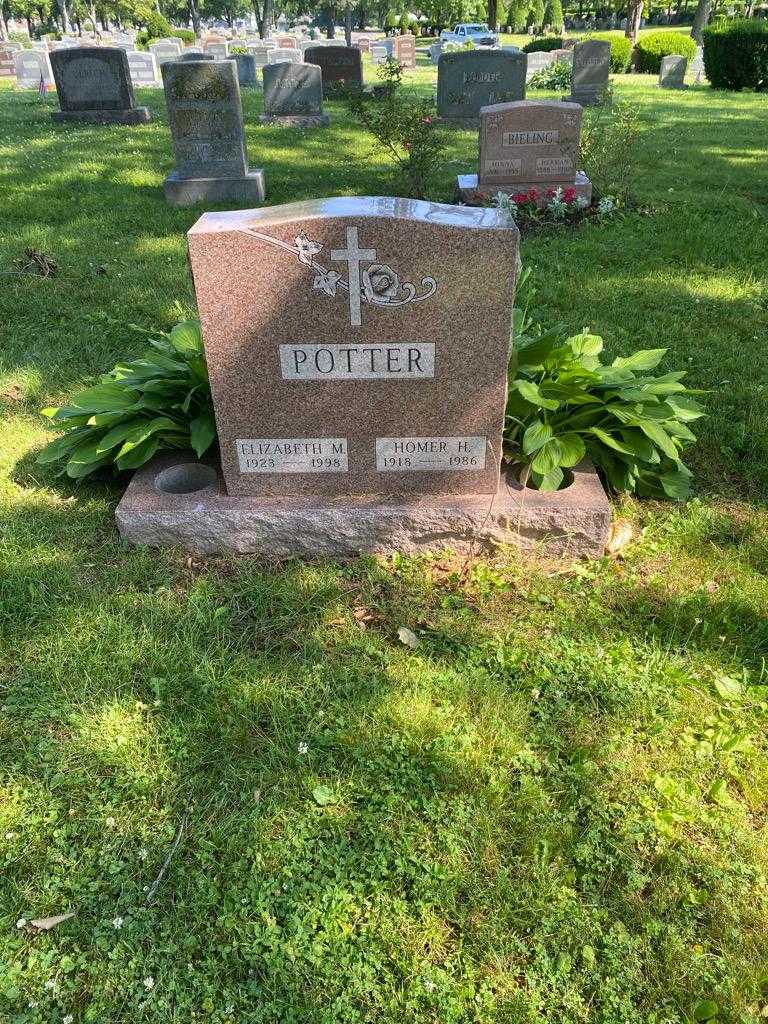Elizabeth M. Potter's grave. Photo 2