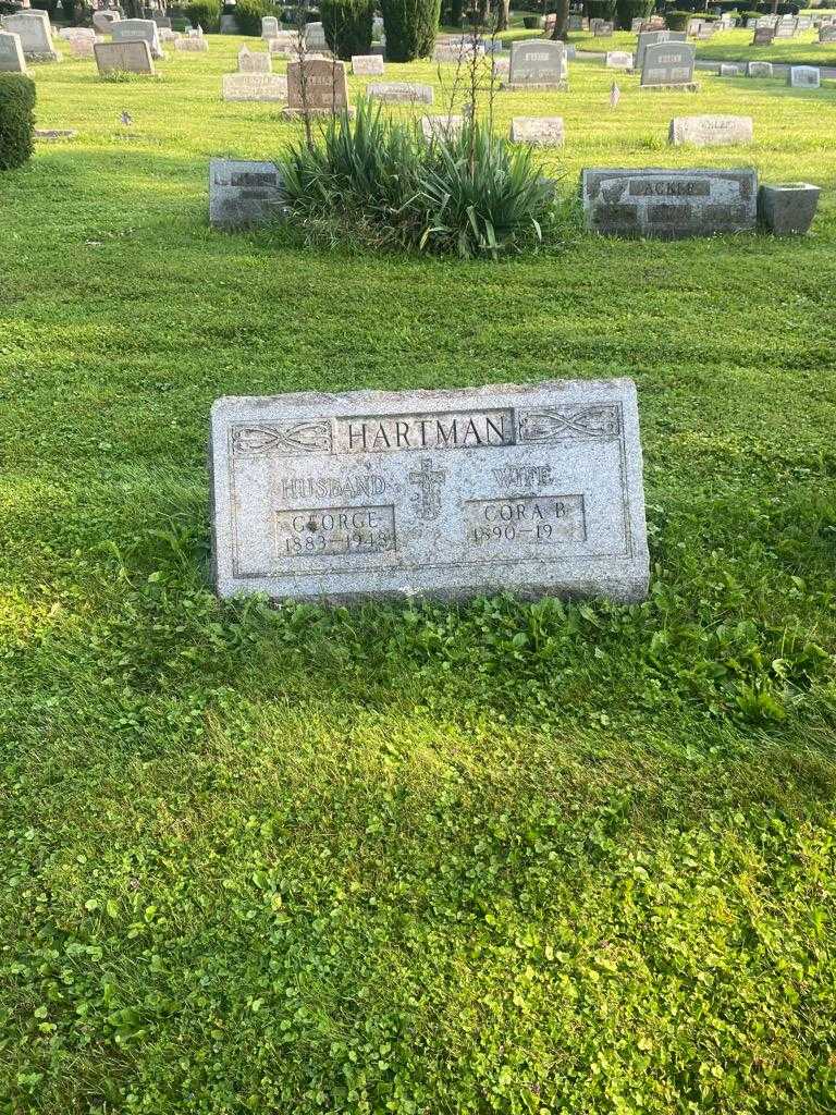 Cora B. Hartman's grave. Photo 2