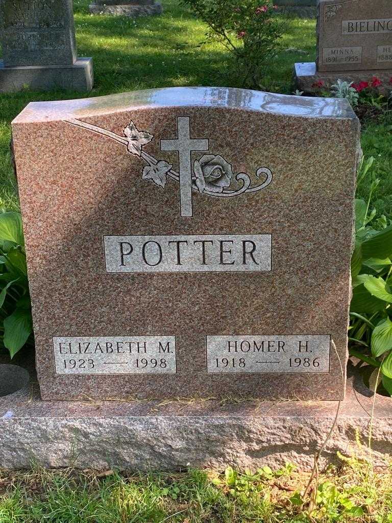Elizabeth M. Potter's grave. Photo 3