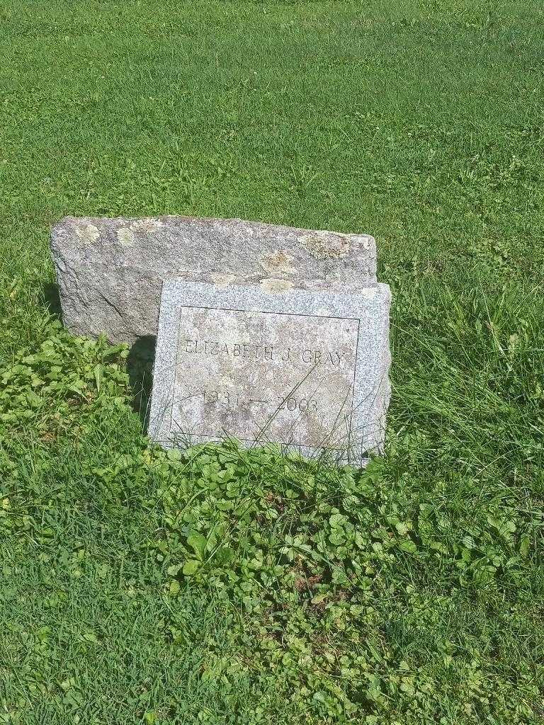 Elizabeth J. Gray's grave. Photo 3