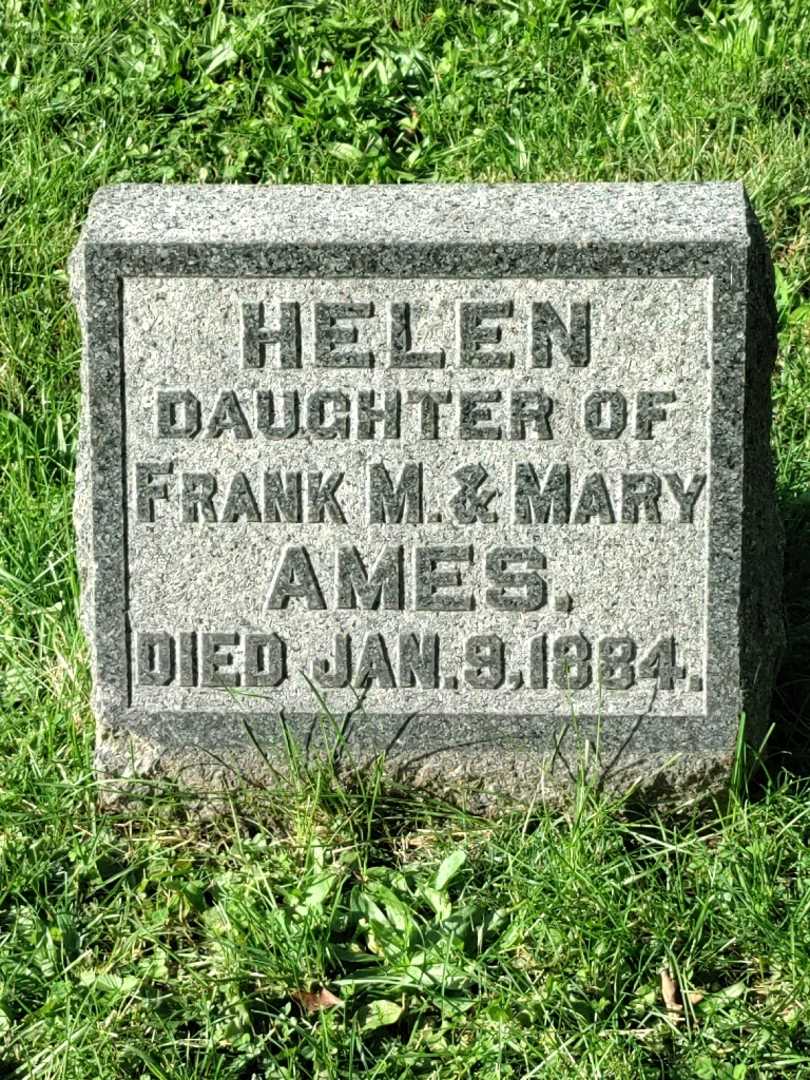 Helen Ames's grave. Photo 3