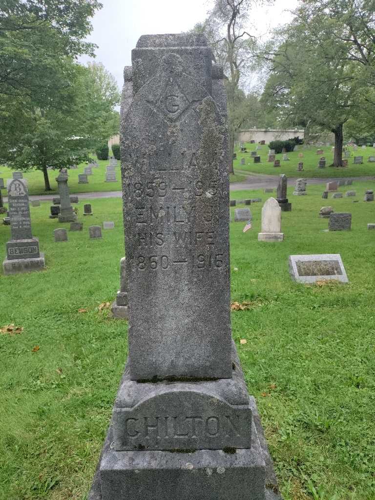 Emily J. Chilton's grave. Photo 3