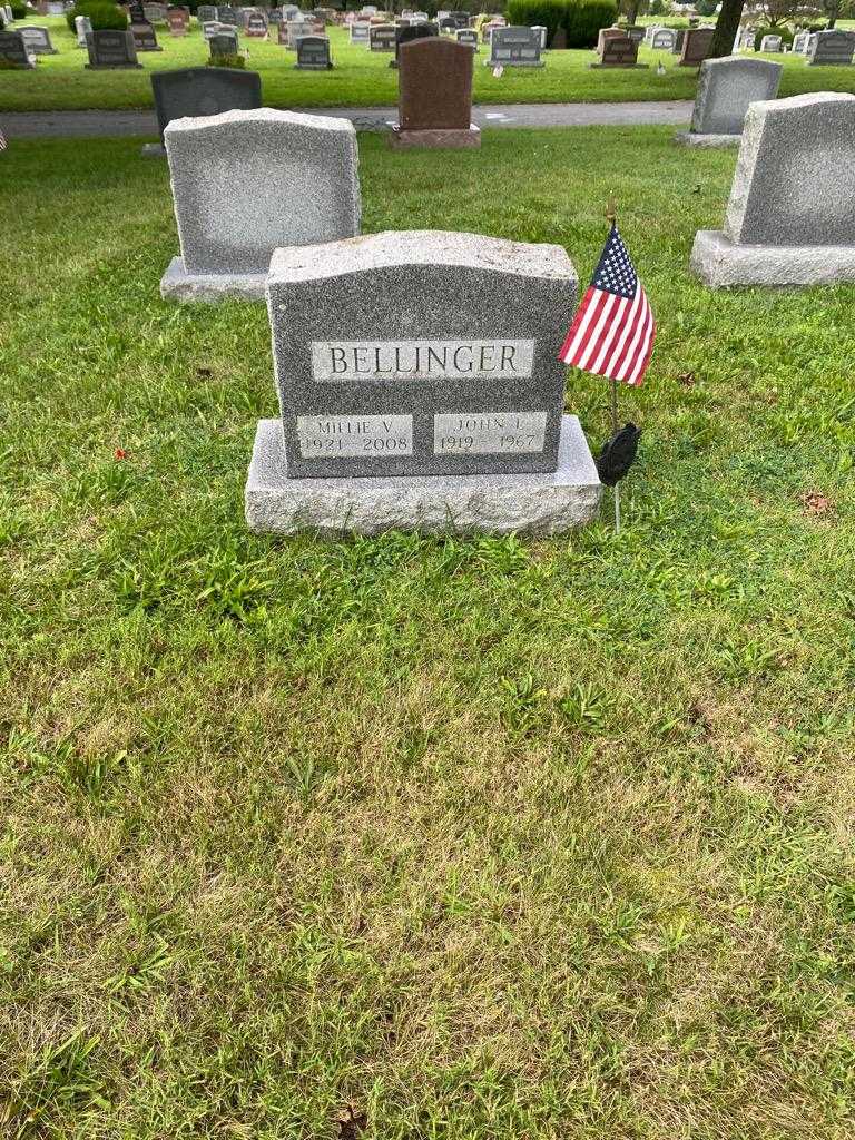 Millie V. Bellinger's grave. Photo 2