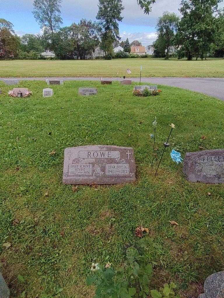 Charlotte A. Rowe's grave. Photo 3