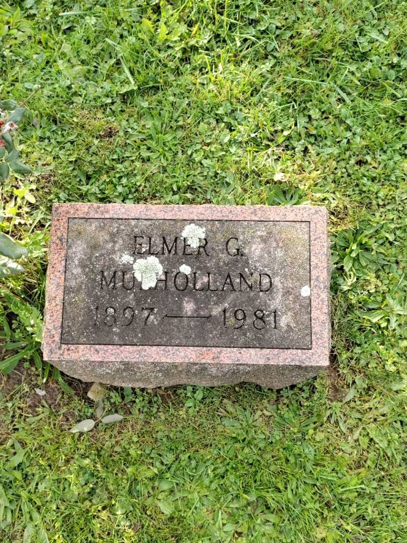 Elmer G. Mulholland's grave. Photo 4