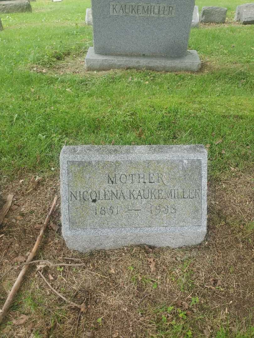 Nicolena Kaukemiller's grave. Photo 2