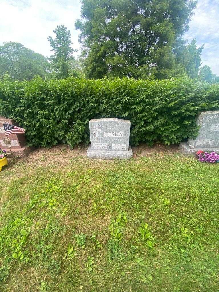 Edward F. Teska's grave. Photo 1