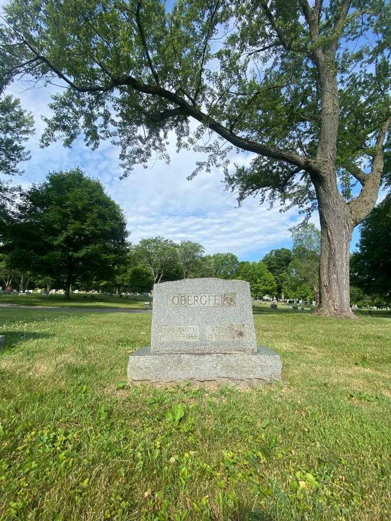 Herman M. Obergfell's grave. Photo 1