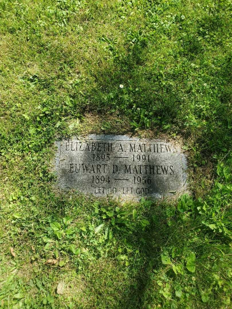 Elizabeth A. Matthews's grave. Photo 3