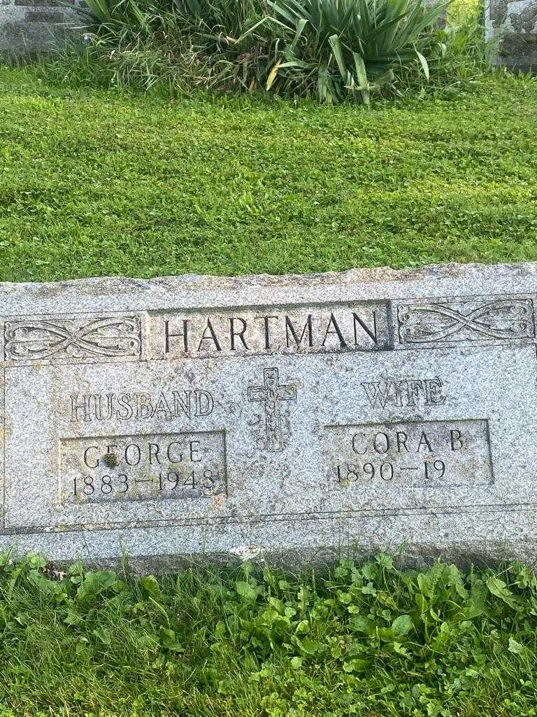 Cora B. Hartman's grave. Photo 3