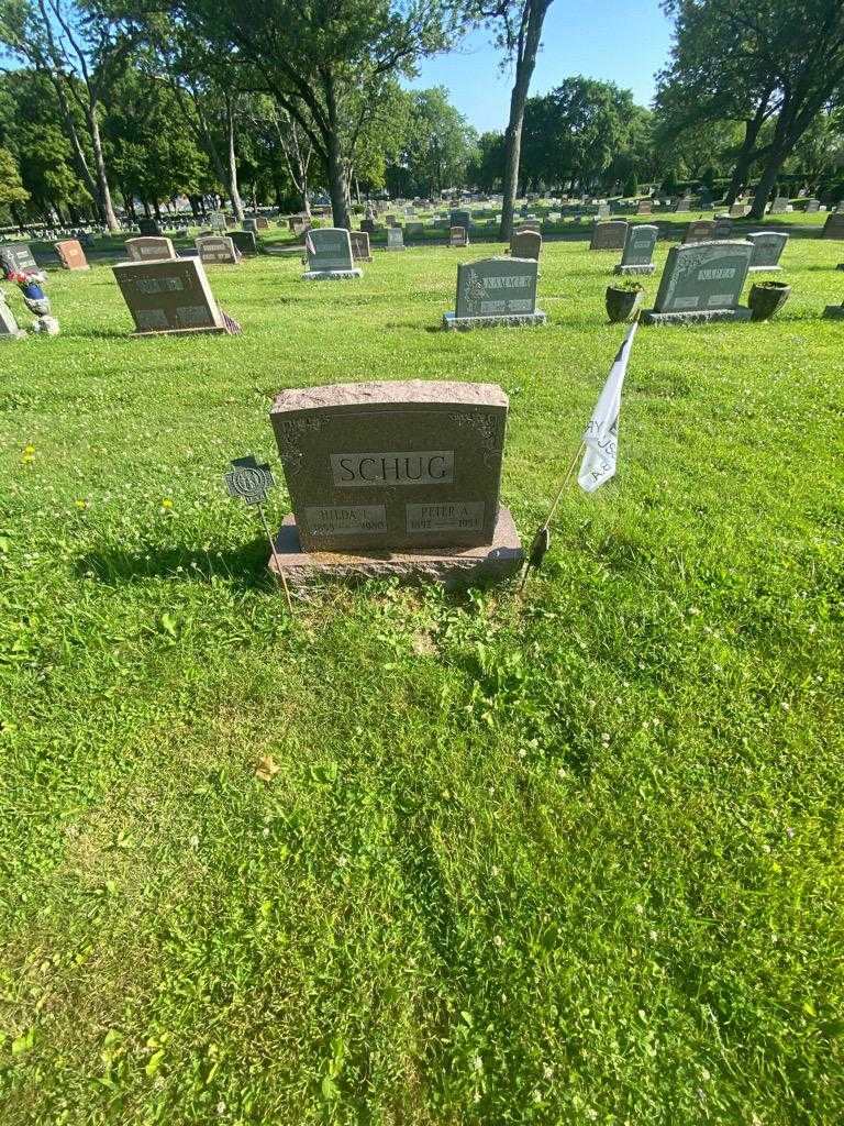 Hilda L. Schug's grave. Photo 1