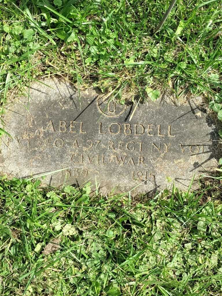 Abel Lobdell's grave. Photo 3