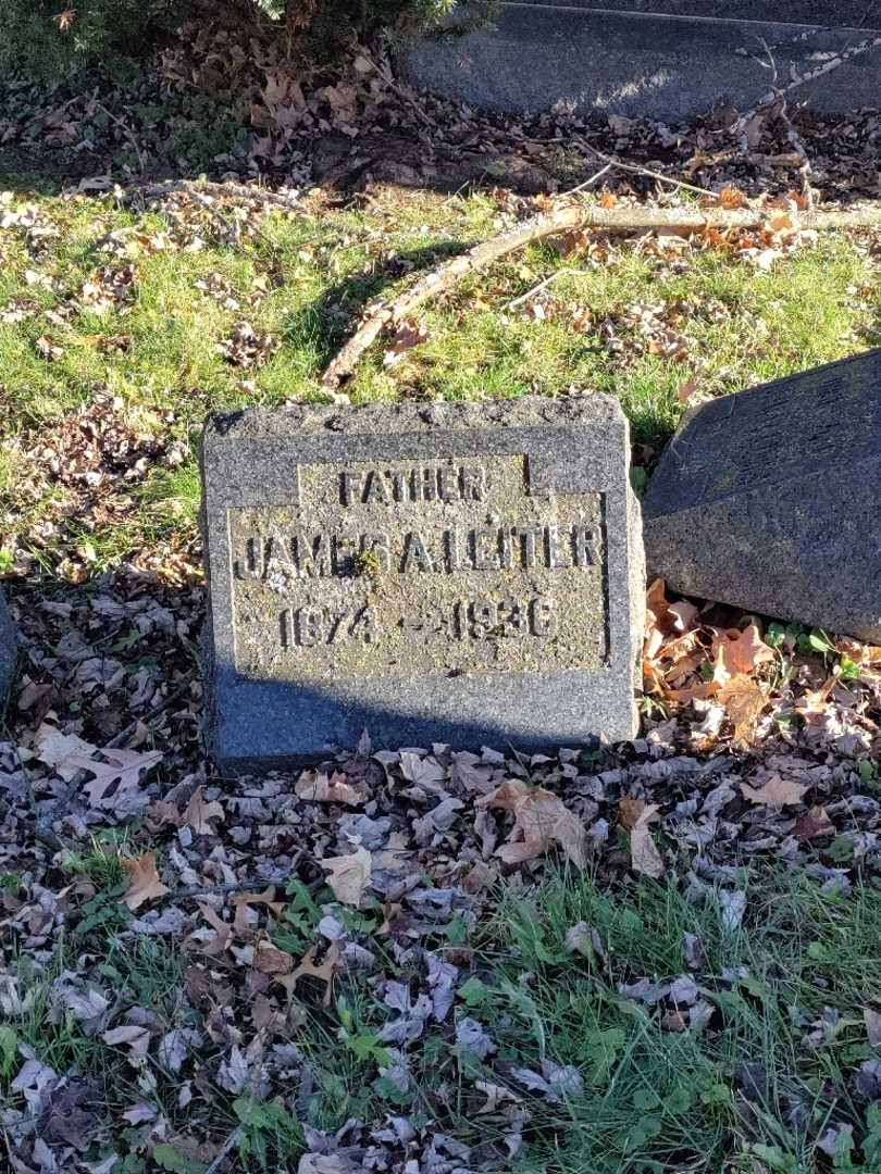 James A. Leiter's grave. Photo 2