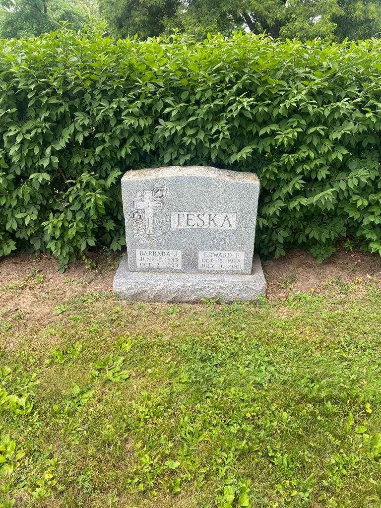 Edward F. Teska's grave. Photo 2