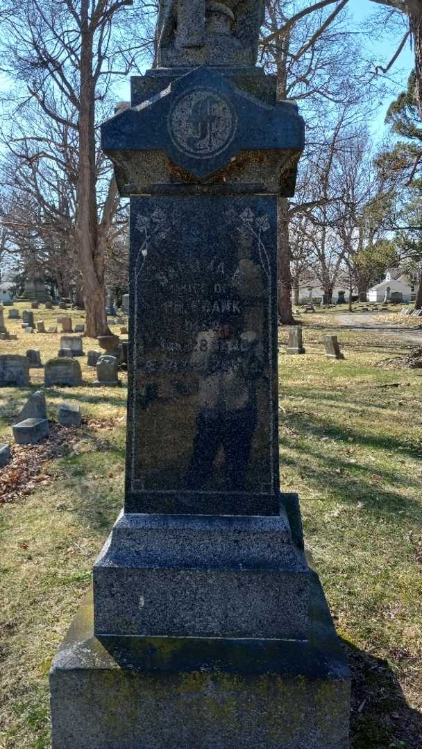 Saloma M. Frank's grave. Photo 2