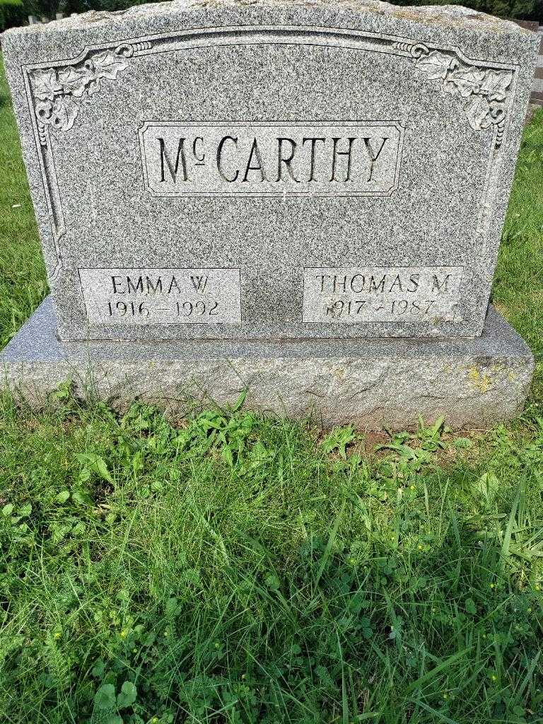Thomas M. McCarthy's grave. Photo 2