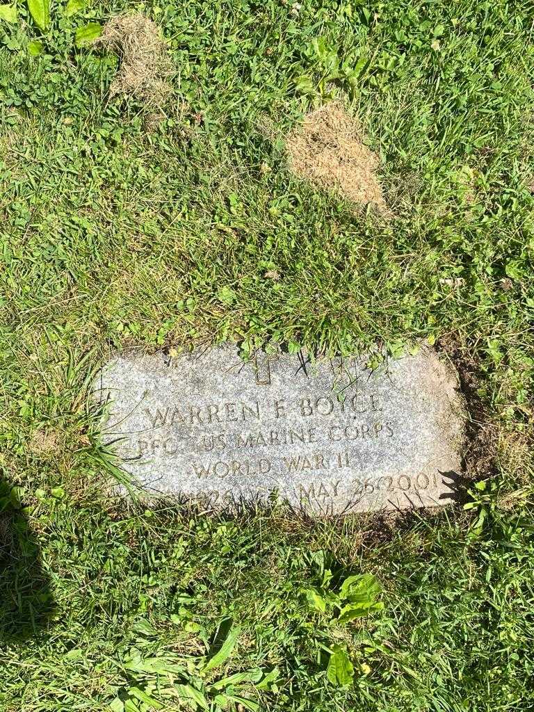 Warren F. Boyce's grave. Photo 3