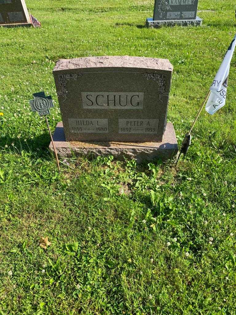 Hilda L. Schug's grave. Photo 2