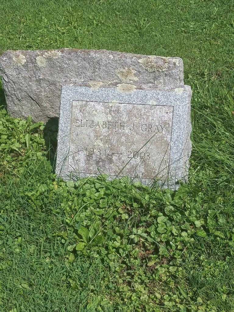 Elizabeth J. Gray's grave. Photo 3