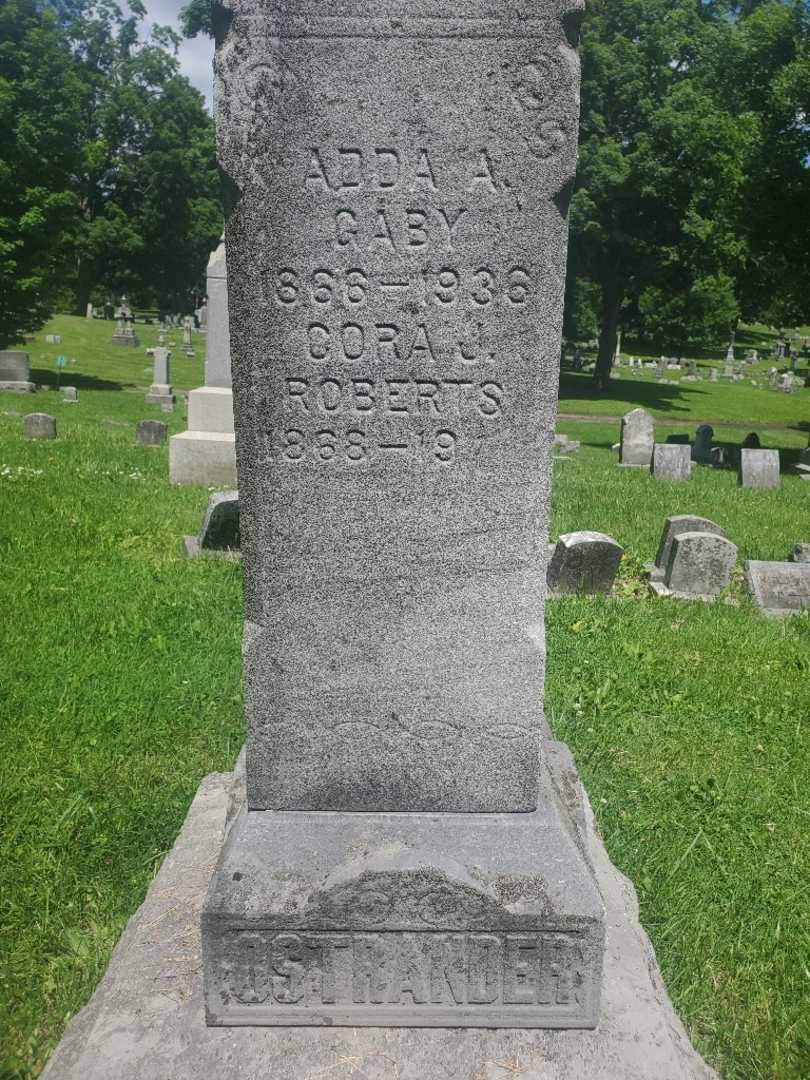 Cora J. Roberts's grave. Photo 4