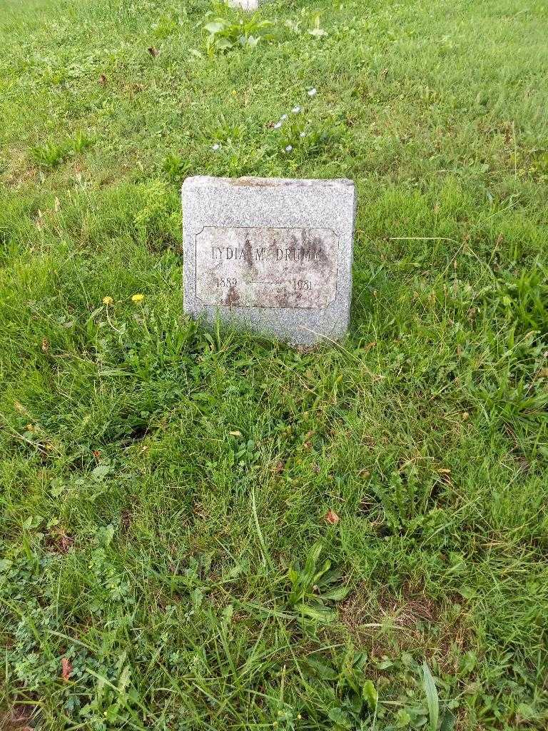 Lydia M. Drumm's grave. Photo 2