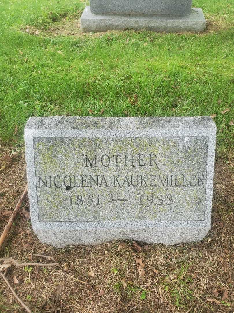 Nicolena Kaukemiller's grave. Photo 3