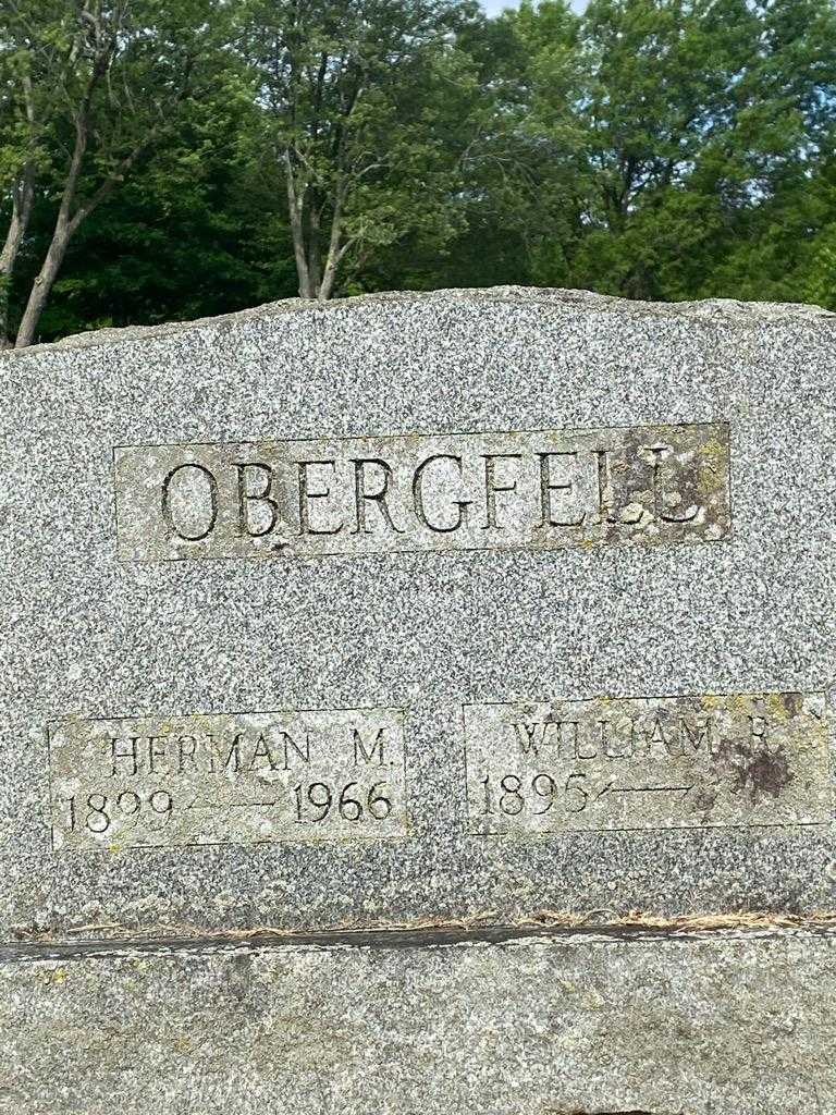 Herman M. Obergfell's grave. Photo 3