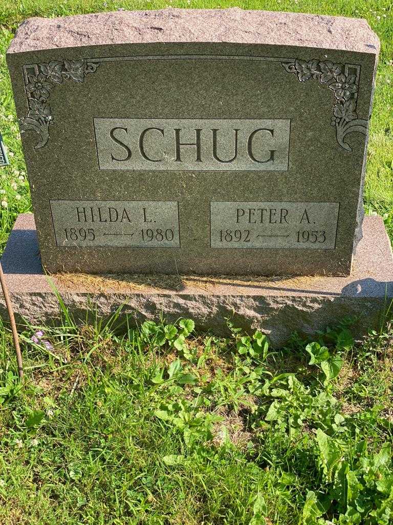 Hilda L. Schug's grave. Photo 3