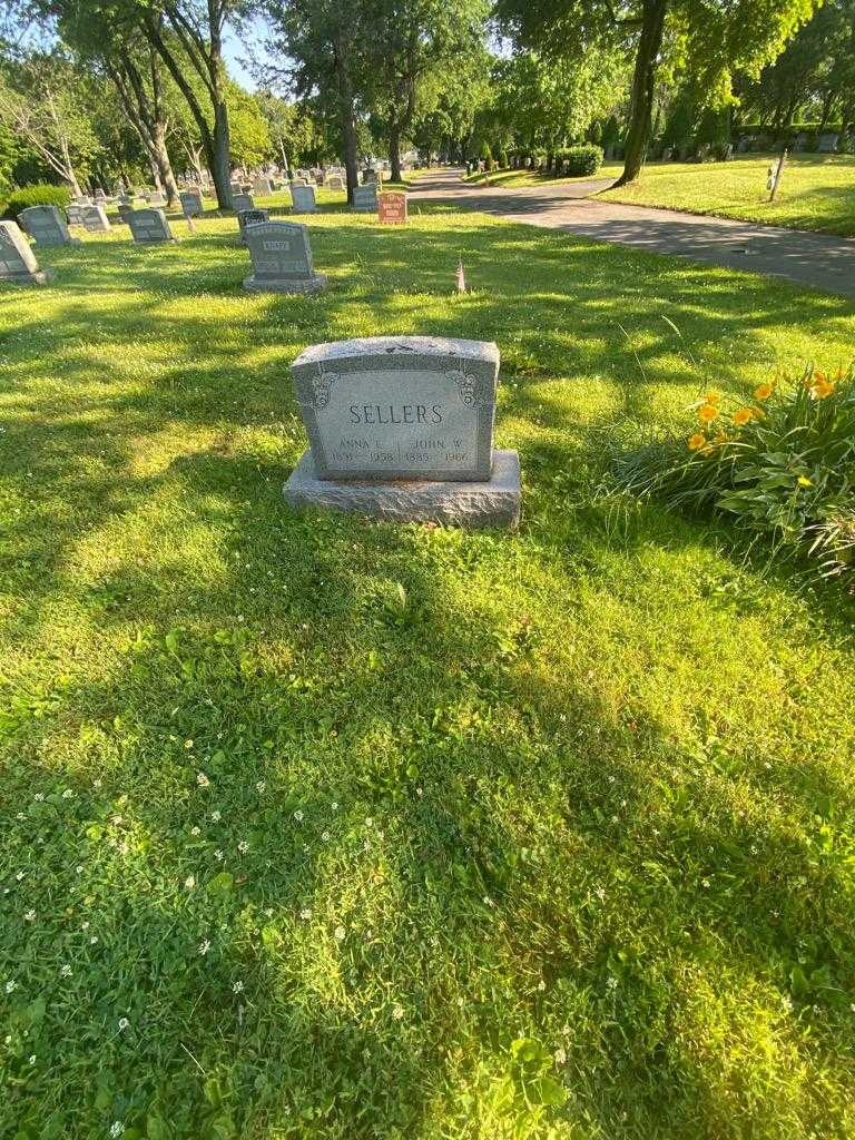 Anna E. Sellers's grave. Photo 1