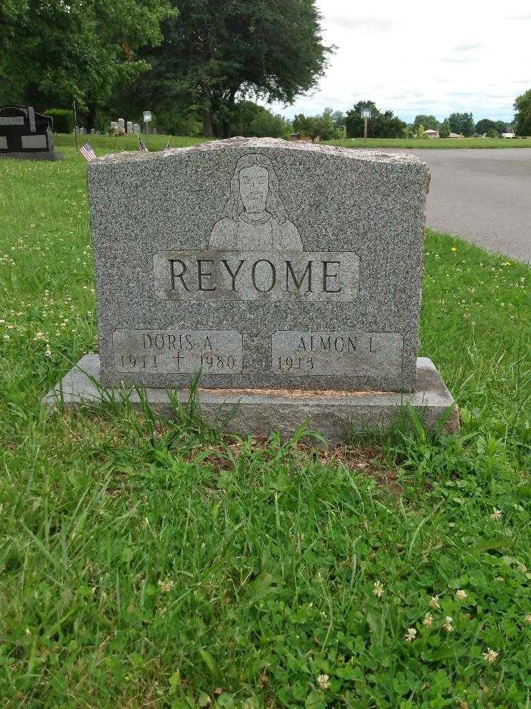Almon L. Reyome's grave. Photo 2