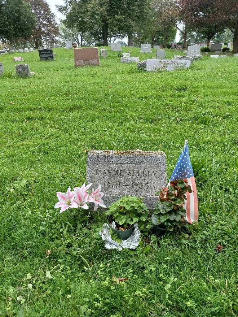 Mayme Seeley's grave. Photo 1