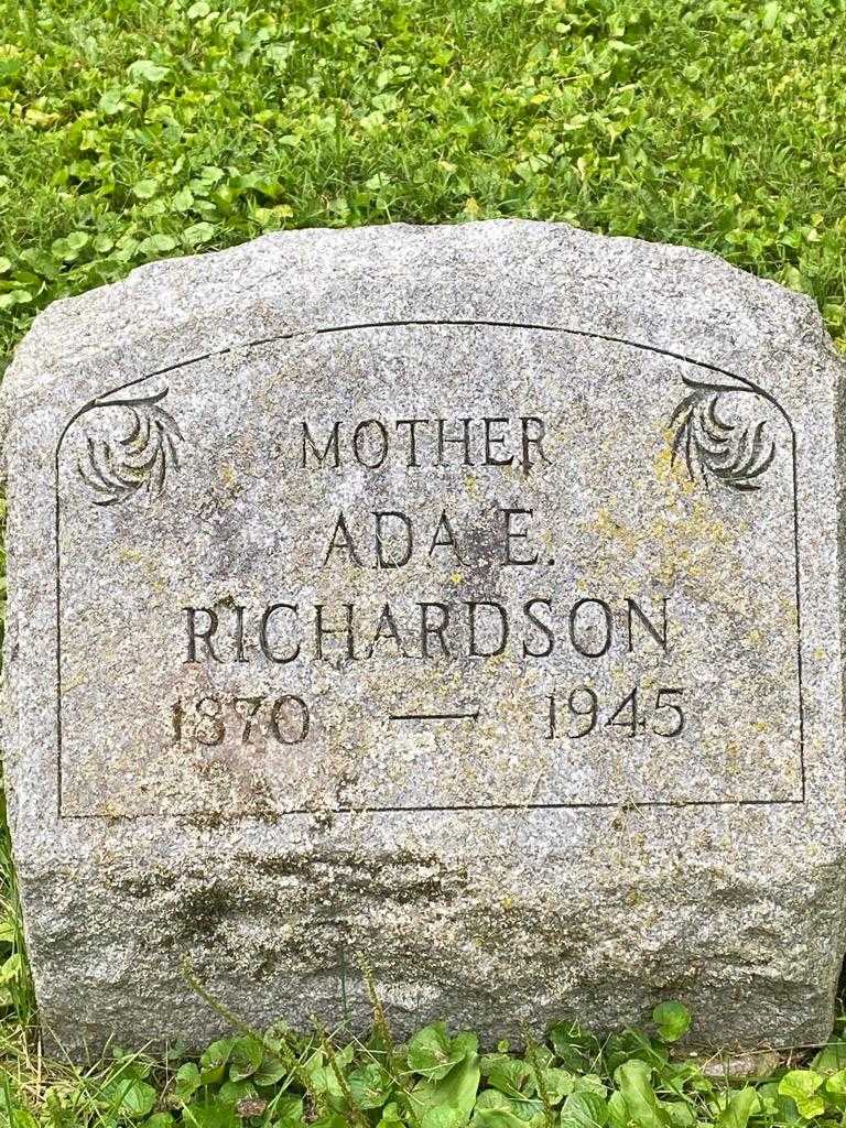 Ada E. Richardson's grave. Photo 3
