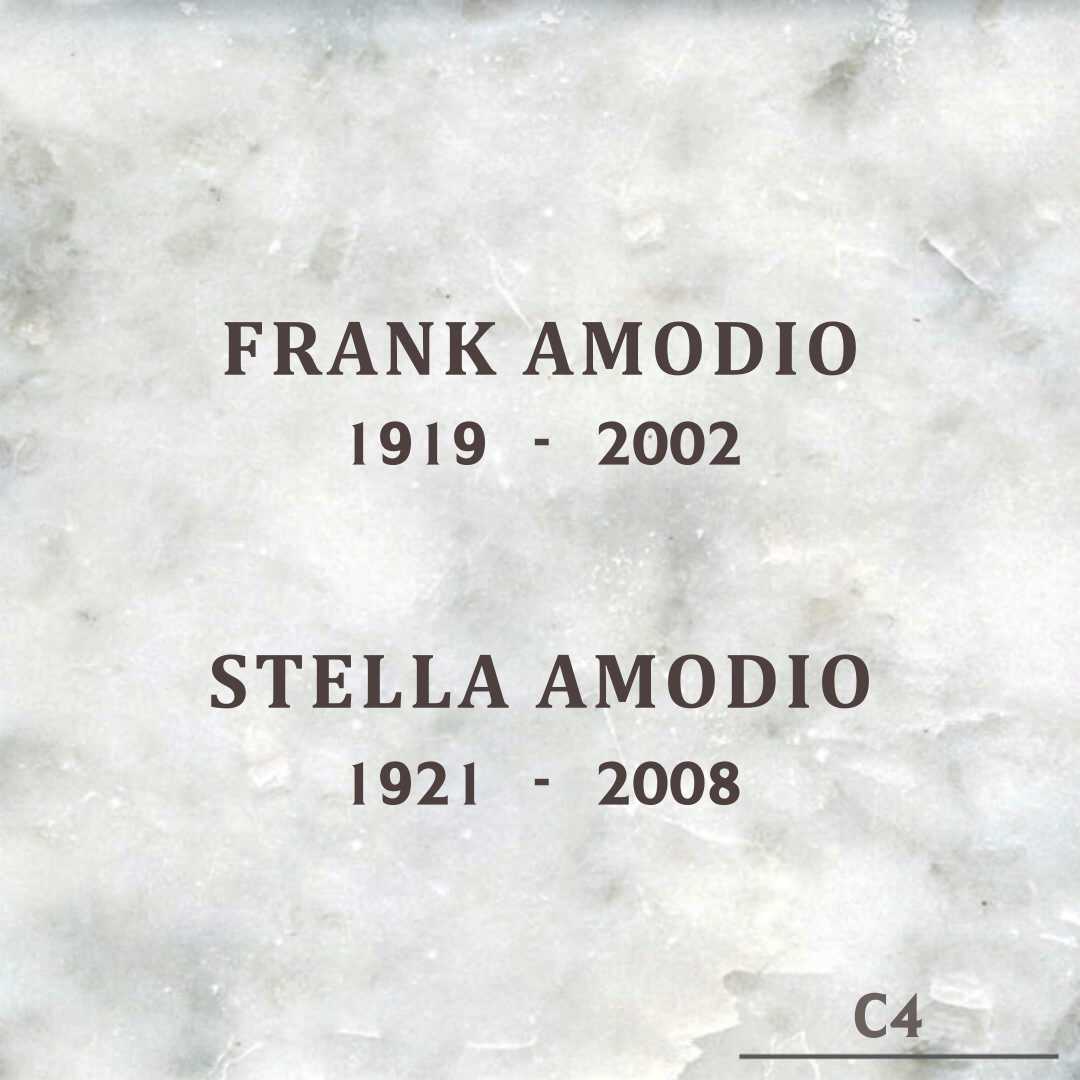 Stella Amodio's grave