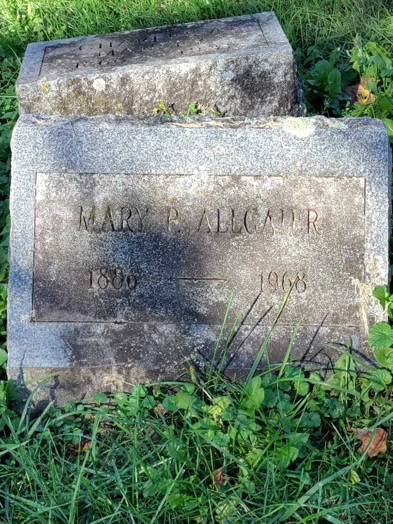 Mary P. Allgaier's grave. Photo 3
