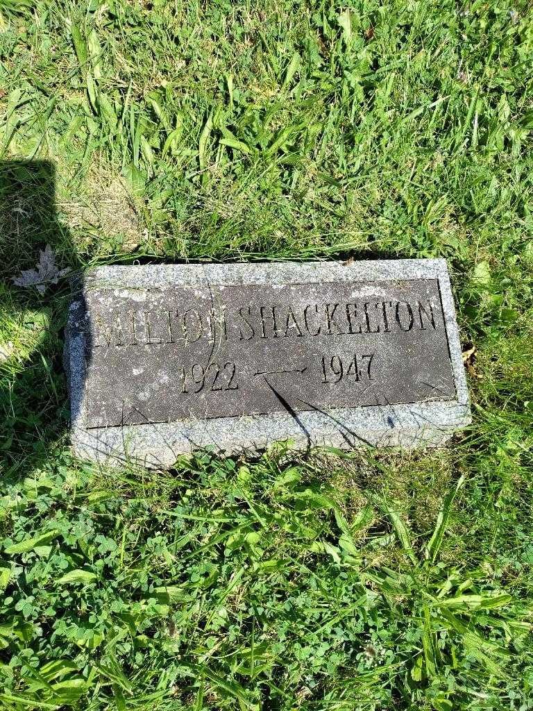 Milton Joseph Shackelton's grave. Photo 2